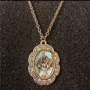Silver Tree Pendant Necklace